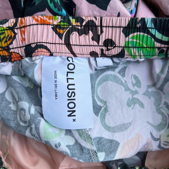 Collusion pull on floral pants size small - Picture 7 of 8